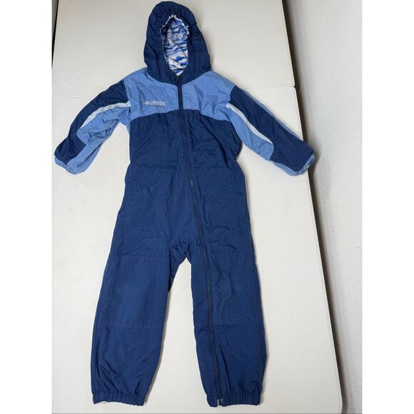 Columbia Toddler Child's Tectonite Suit Fleece Lined Hood Sz 4T Blue - Picture 1 of 13